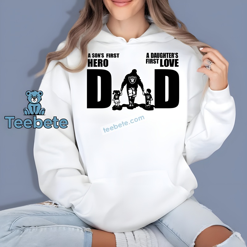 Dad Hero Las Vegas Raiders Fahter Day Gift Hoodie Dad Hero Las Vegas Raiders Fahter Day Gift Hoodie