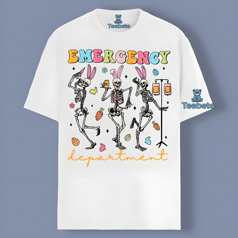 Dancing Skeleton Easter Emergency Department Shirt Idea