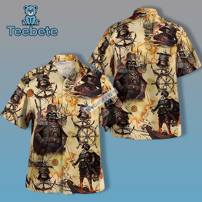 Darth Vader Pirates Yellow Plus Size Hawaiian Shirt