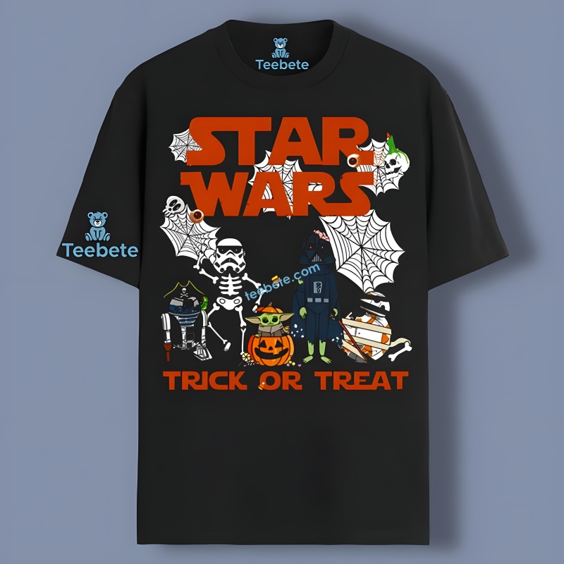 Darth Vader Stormtroopers Star Wars Pumpkin Halloween Men Shirt