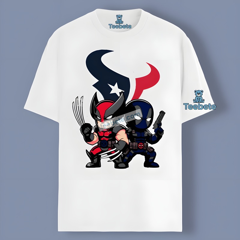 Deadpool And Wolverine Houston Texans Unisex Shirt