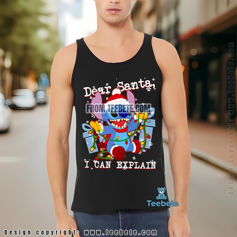 Dear Santa I Can Explain Stitch Christmas Lights Tanktop Disney Holiday Funny Dear Santa I Can Explain Stitch Christmas Lights Tanktop Disney Holiday Funny