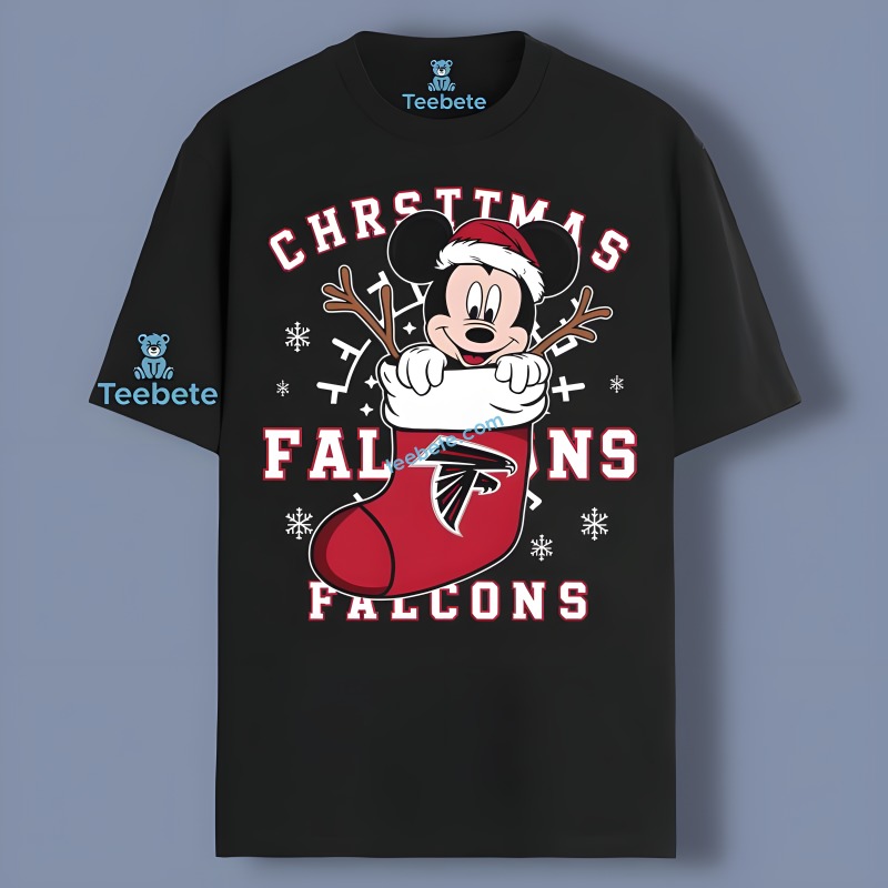 Disney Mickeys Falcons In Christmas Stocking Shirt
