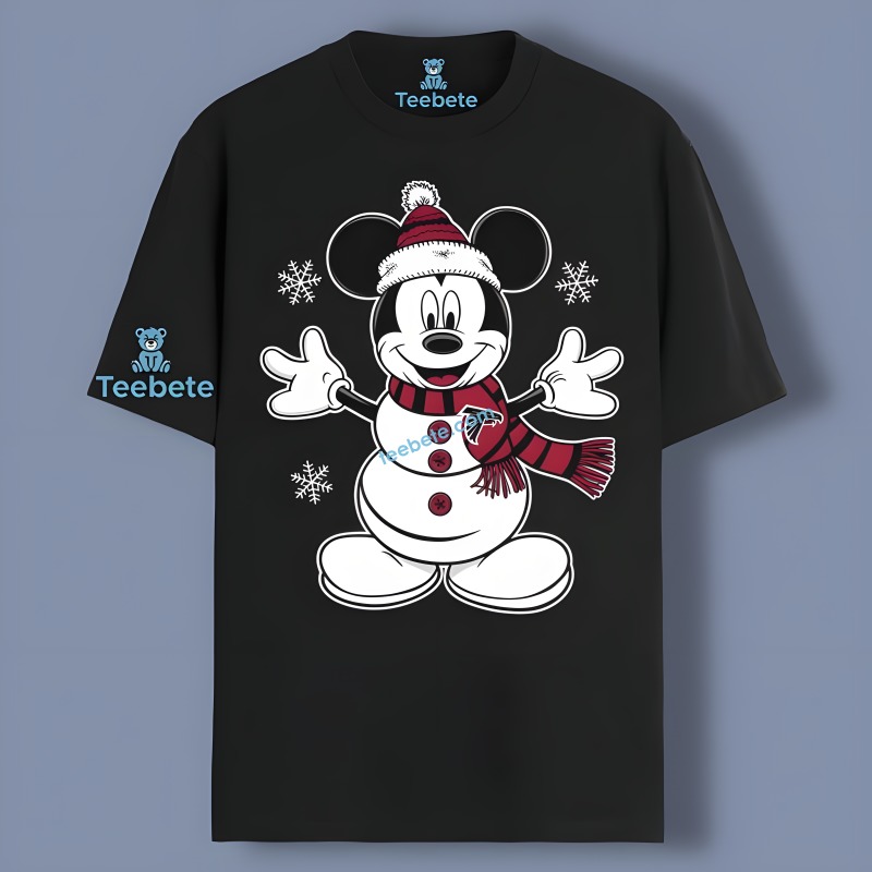 Falcons Winter Wonderland With Mickey Mouse Shirt Cotton