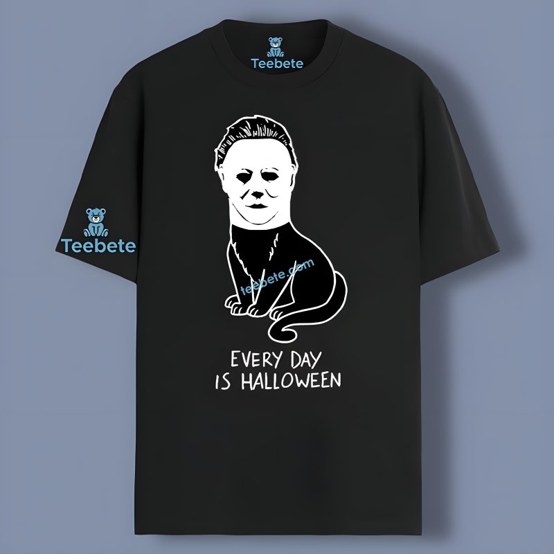 Funny Michael Myers Cat Every Day Is Halloween Kid Shirt