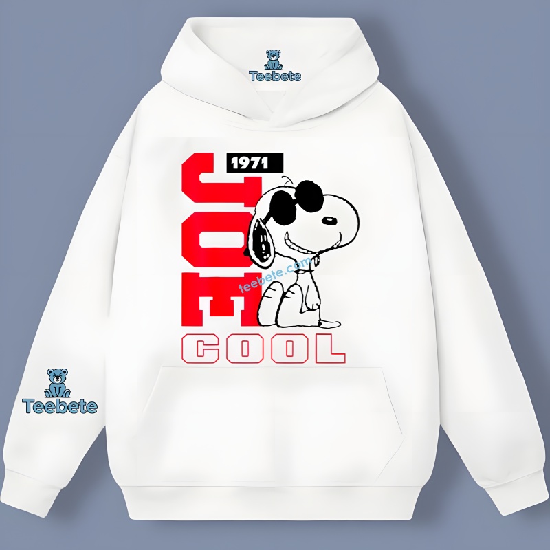 Funny Peanuts Joe Cool Snoopy 1971 Vintage Hoodie Funny Peanuts Joe Cool Snoopy 1971 Vintage Hoodie