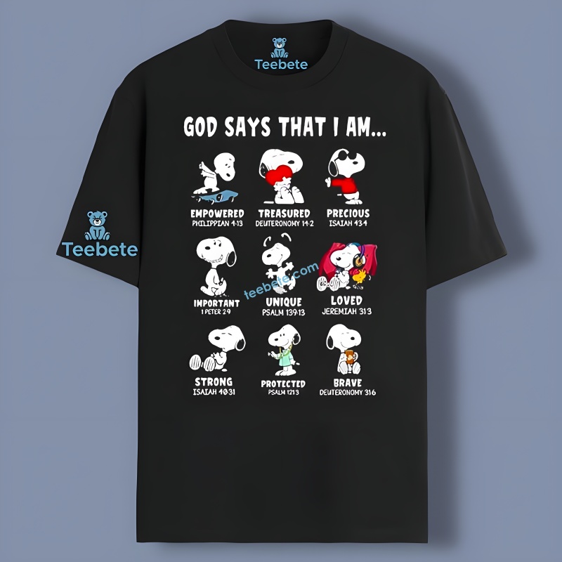 Funny Snoopy God Says That I Am Simple Shirt Idea