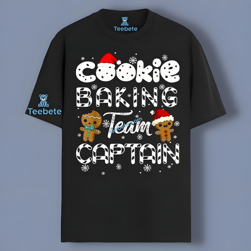 Gingerbread Christmas Cookie Baking Team Captain Unisex Shirt