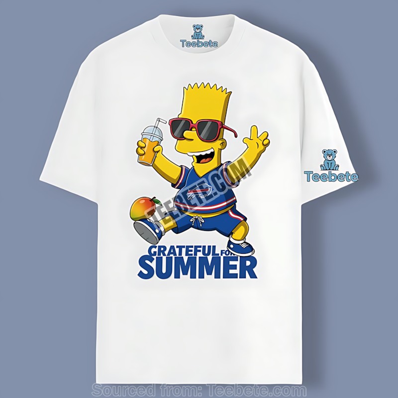 Grateful Summer Buffalo Bills With Bart Simpson Mango Juice Shirt