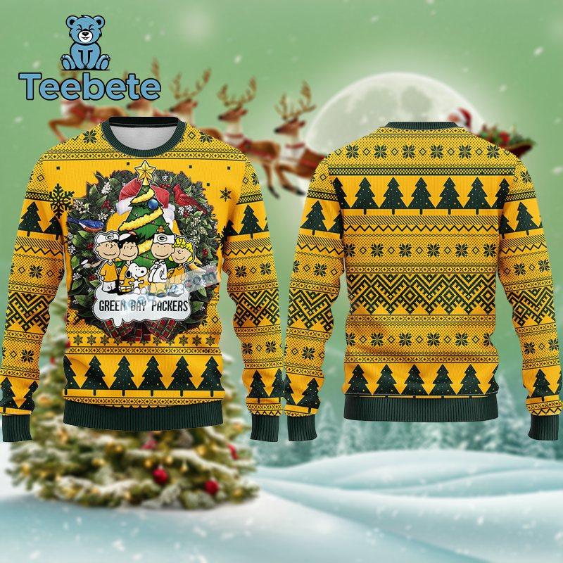 Green Bay Packers Snoopy Christmas Ugly Sweater Womens Ugly Xmas Green Bay Packers Snoopy Christmas Ugly Sweater Womens Ugly Xmas