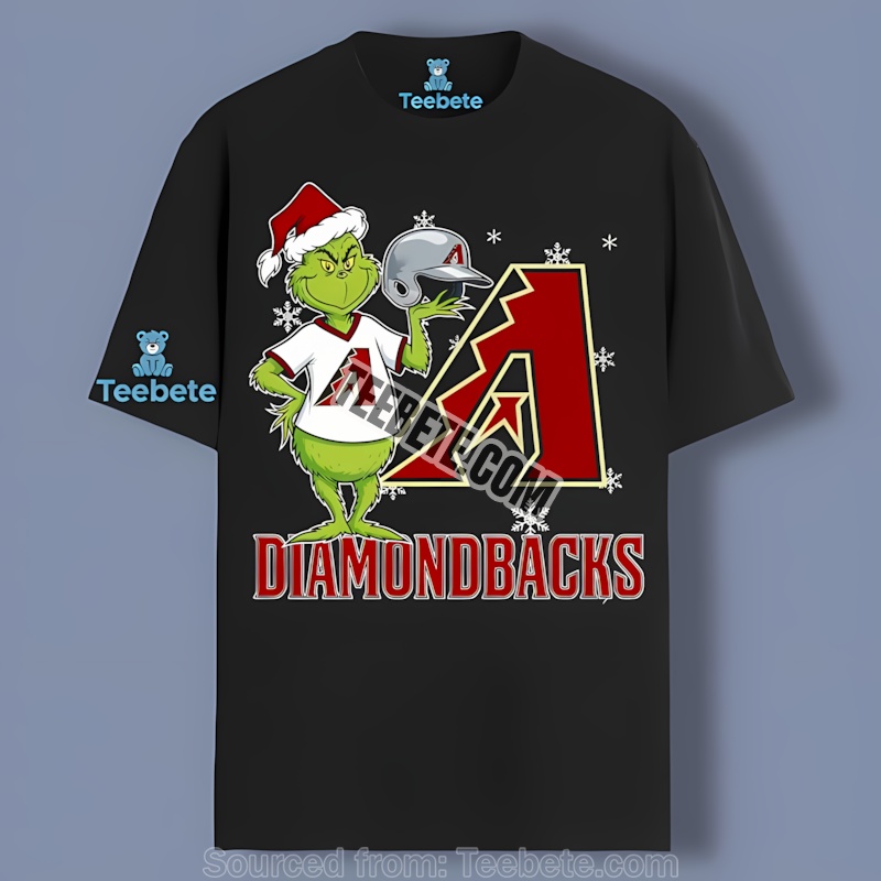 Grinch I Hate Everybody But Love My Arizona Diamondbacks Regular Shirt