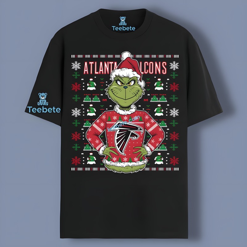 Grinchs Falcons Candy Cane Christmas Shirt Men Women