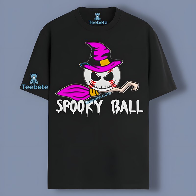 Halloween Jack Skellington Witch Spooky Ball Shirt Color