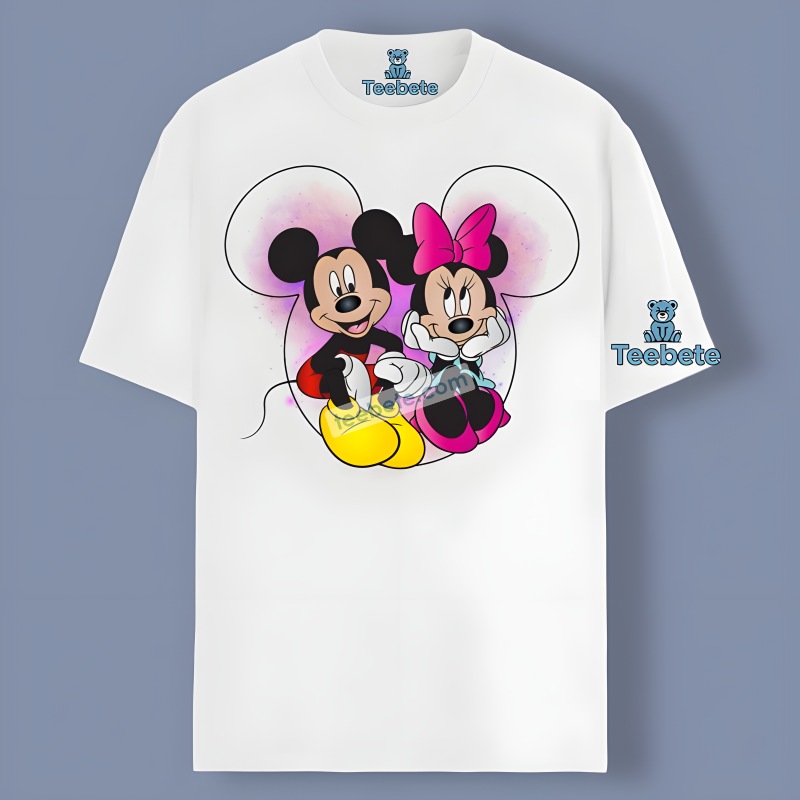 Happy Day With Disney Mickey And Minnie Valentine Romantic Shirt