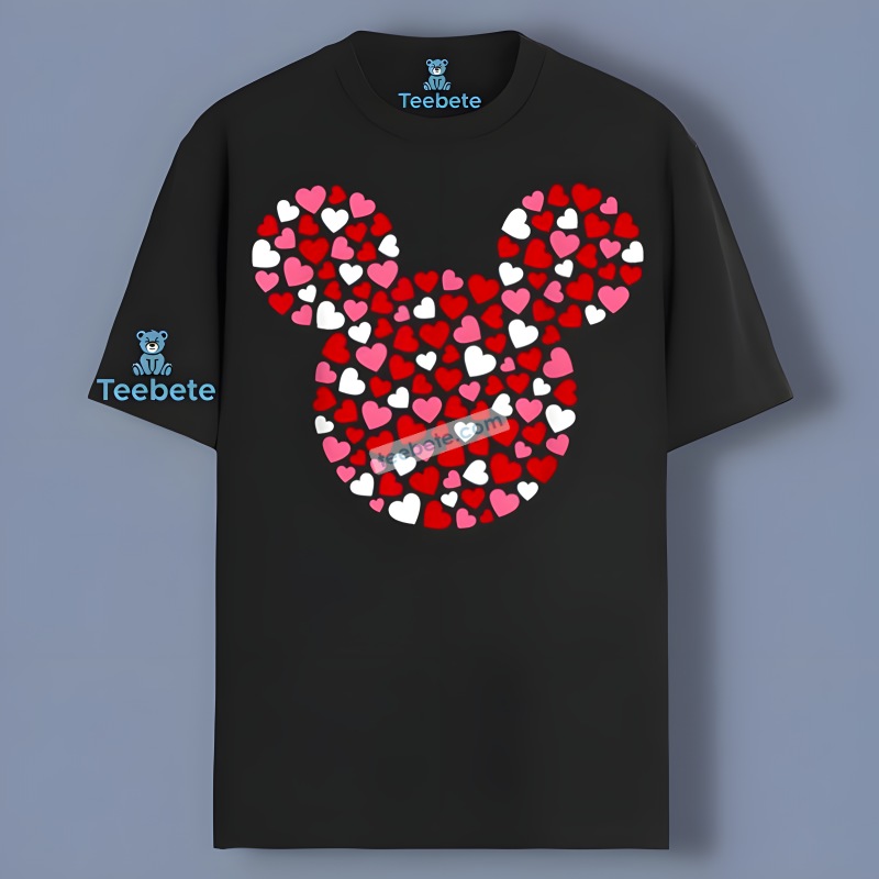 Happy Valentine Day Mickey Mouse Heart Shirt Idea