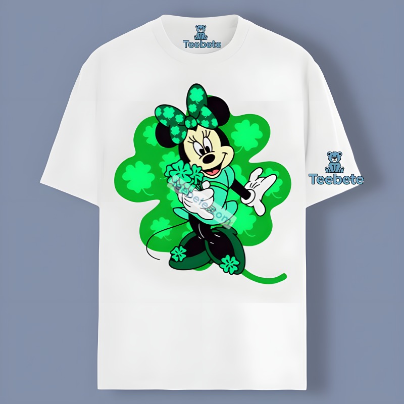 Hapy St Patricks Day With Minnie Mouse Shamrock Unisex Shirt