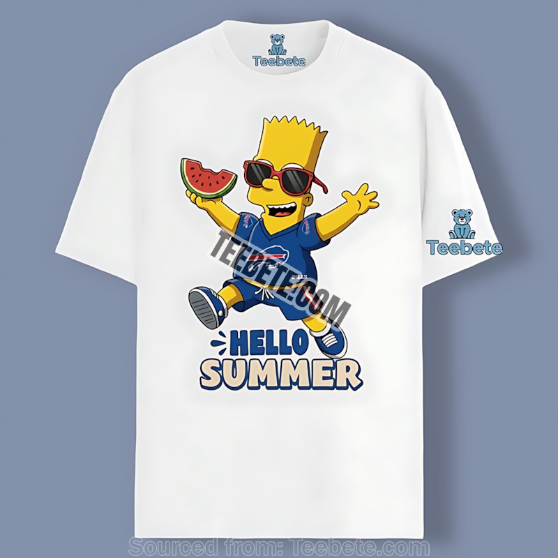 Hello Summer Buffalo Bills And Bart Simpson Shirt For Fan