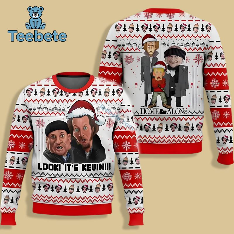 Home Alone Merry Christmas Ya Filthy Animal Ugly Christmas Sweater Brown White