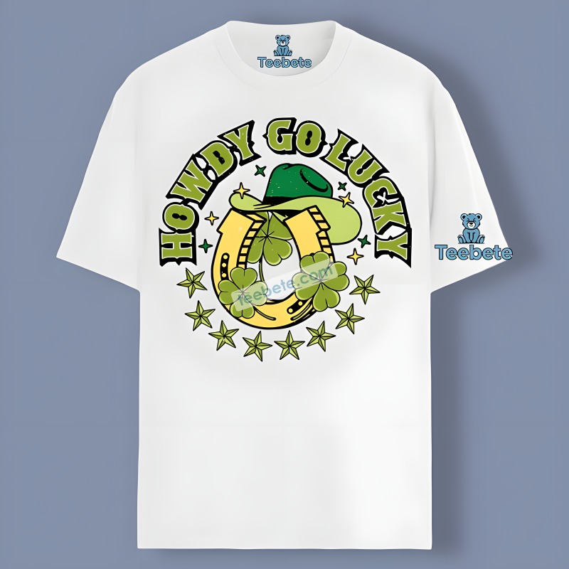 Howdy Skeleton With St Patrick Day Coffee Unisex Shirt