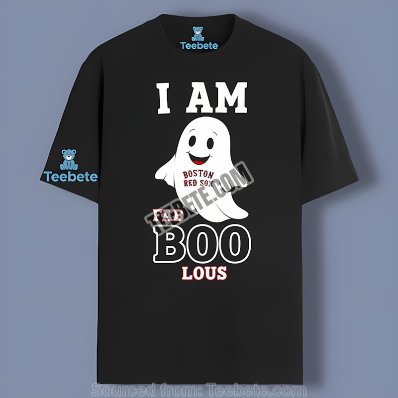 I Am Fab Boo Lous Boston Red Sox Ghost Adults Shirt