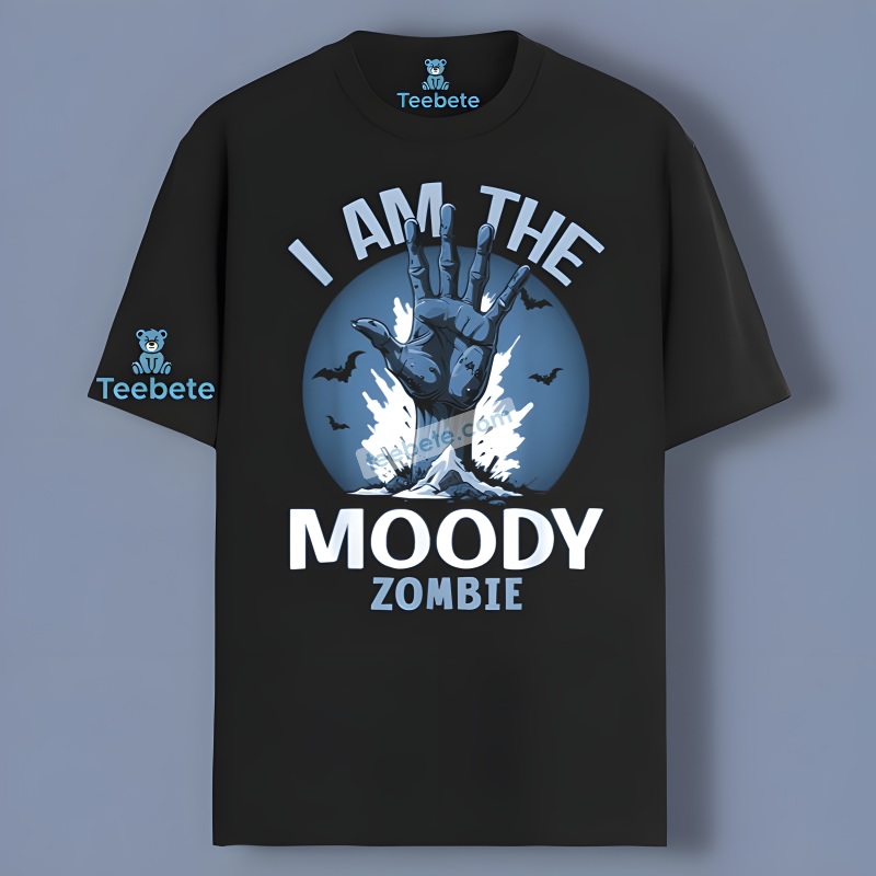I Am The Moody Zombie Halloween Matching Outfits Cotton T Shirt