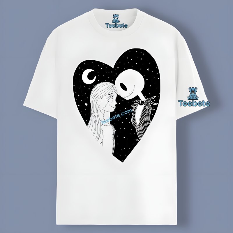 Jack And Sally In Heart Shirt For Dad