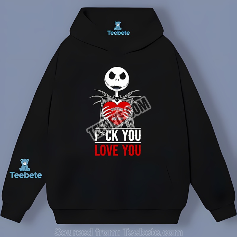 Jack Skellington Boston Red Sox Heart Trendy Hoodie Jack Skellington Boston Red Sox Heart Trendy Hoodie