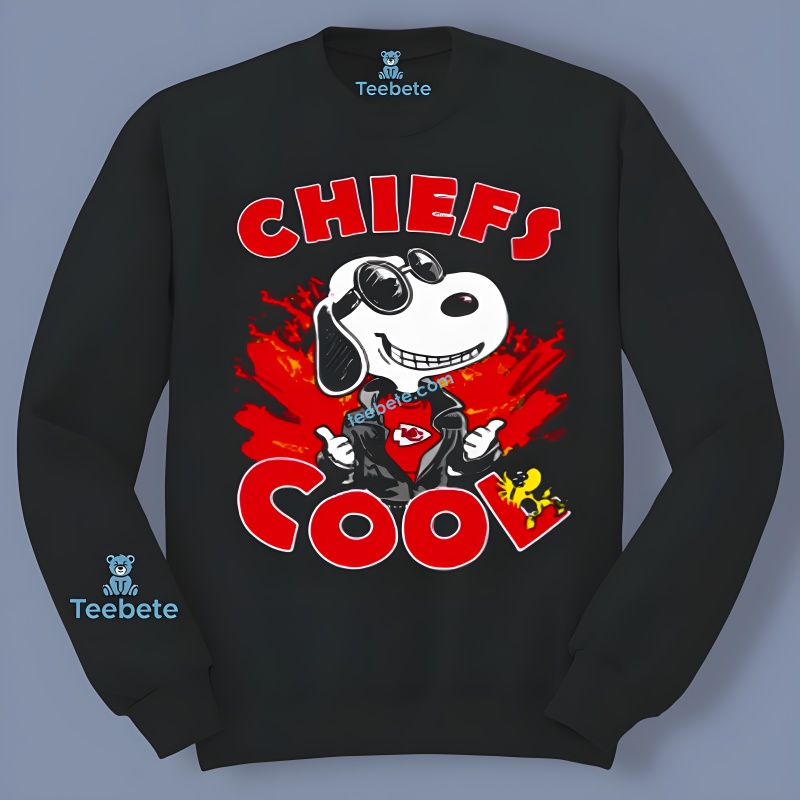 Kansas City Chiefs Peanuts Joe Cool Snoopy Woodstock Men Women Long Sleeve Kansas City Chiefs Peanuts Joe Cool Snoopy Woodstock Men Women Long Sleeve