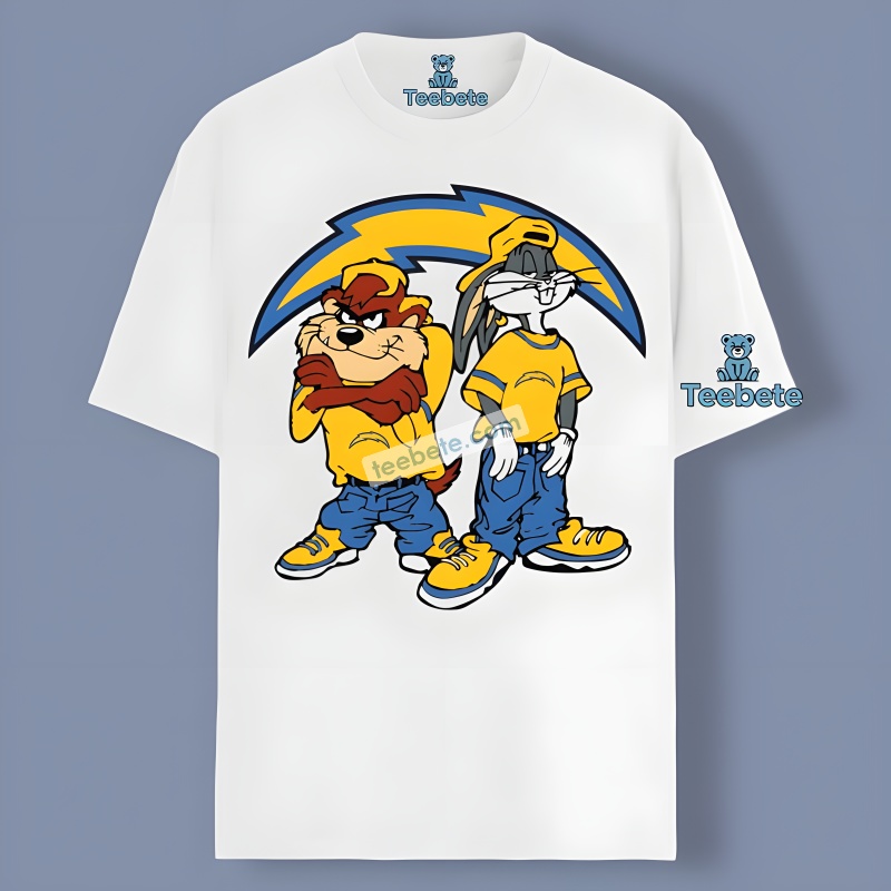 Looney Tunes Bugs Bunny Los Angeles Chargers Fan Tee