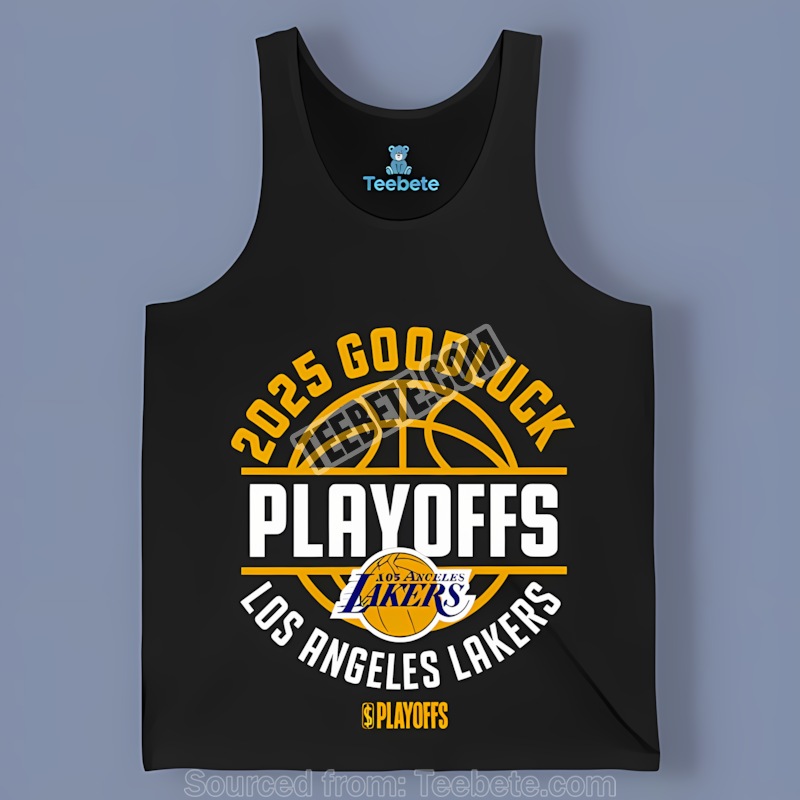 Los Angeles Lakers Playoffs 2025 Goodluck Trendy Tanktop Los Angeles Lakers Playoffs 2025 Goodluck Trendy Tanktop