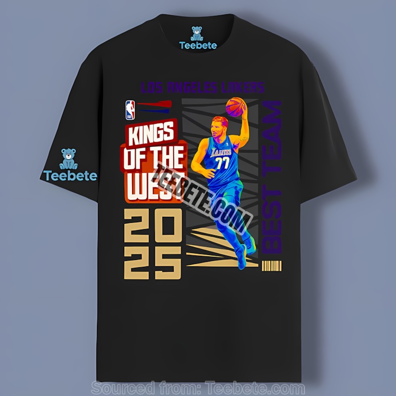 Los Angeles Lakers Playoffs King Of The West Team Tee