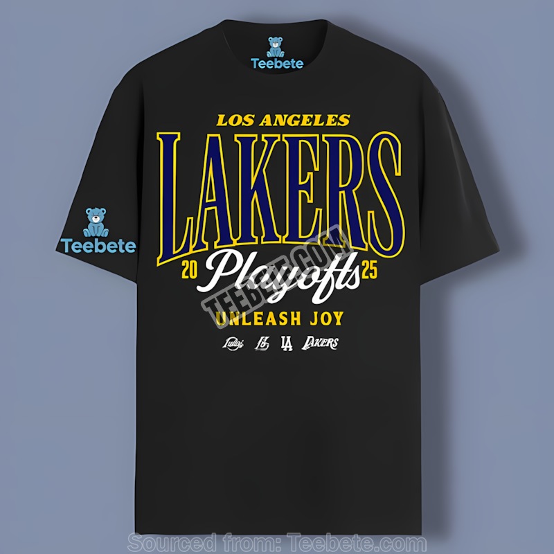 Los Angeles Lakers Playoffs Unleash Joy Graphic Tee