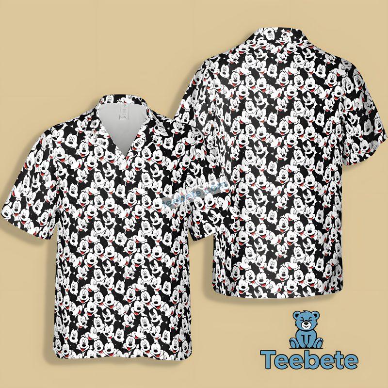 Many Faces Of Mickey Mouse White Best Hawaiian Shirts