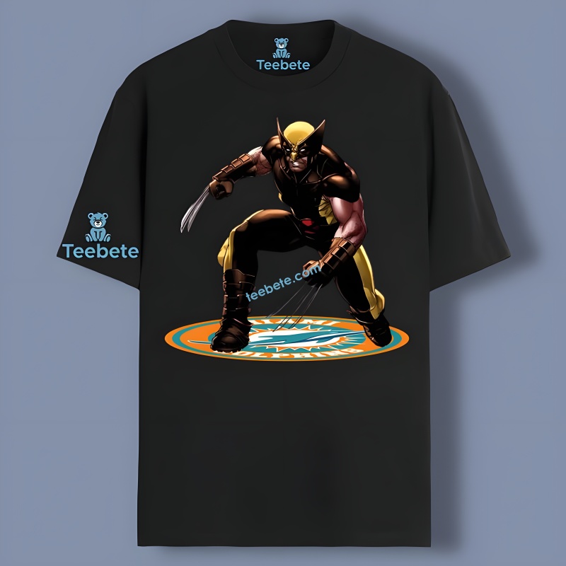 Marvel Miami Dolphins Wolverine Shirt
