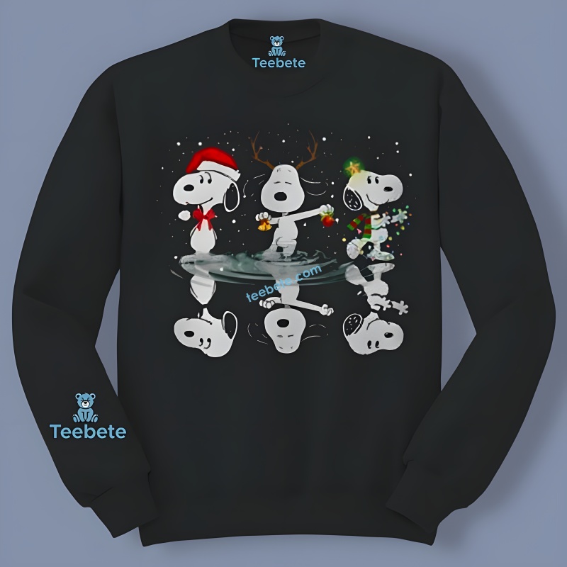 Snoopy Merry Christmas Santa Claus Reindeer Long Sleeve Snoopy Merry Christmas Santa Claus Reindeer Long Sleeve