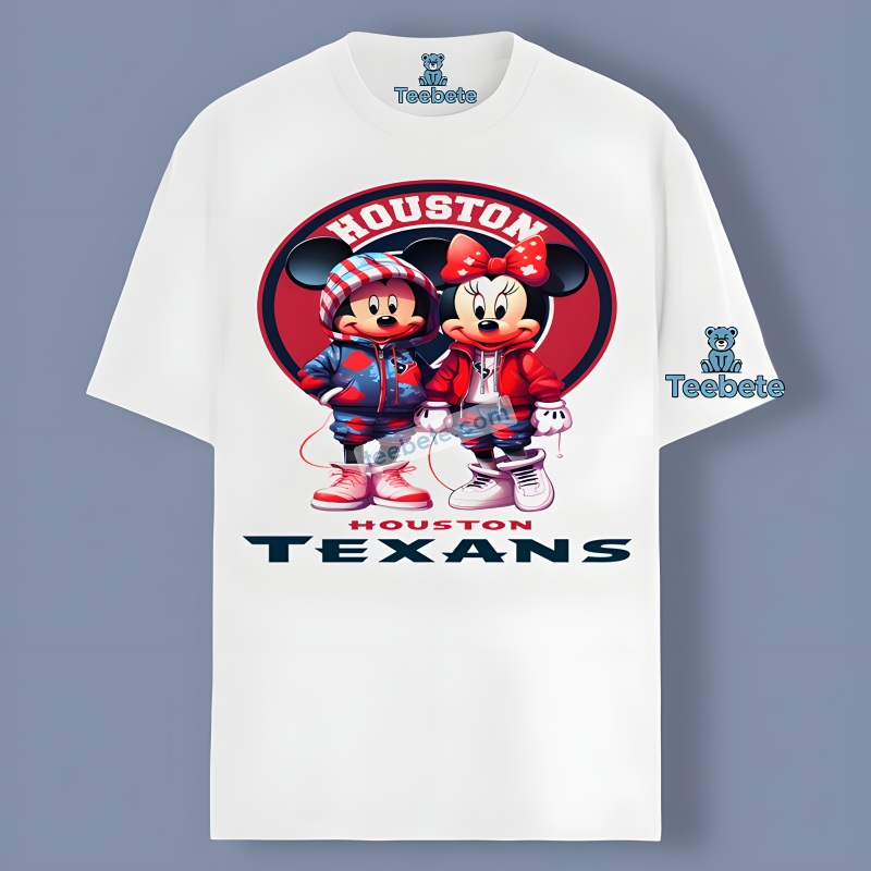 Mickey And Minnie Mouse Houston Texans Simple Shirt