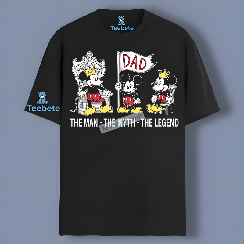 Mickey Mouse Best Dad Ever Shirt For Son And Daughter