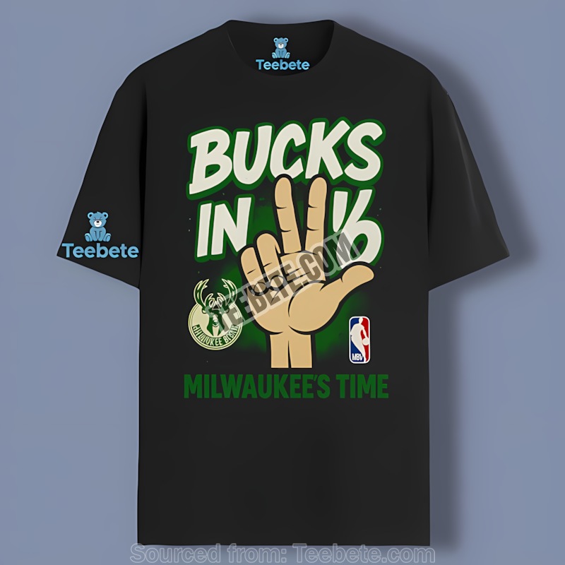 Milwaukee Bucks Graffiti Playoffs Bucks In 6 Regular Shirt