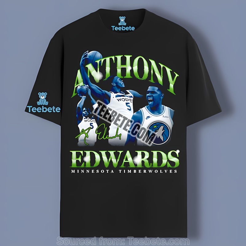 Minnesota Timberwolves Anthony Edwards Player Graphic Shirt
