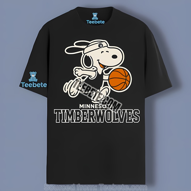 Minnesota Timberwolves Vs Snoopy Player Basketball Shirt