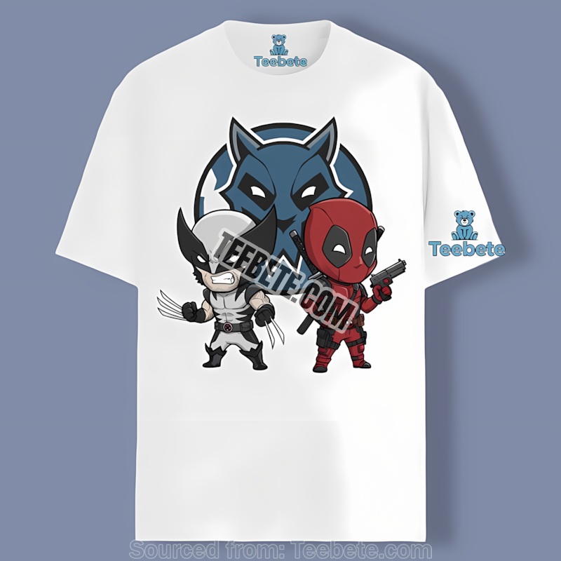 Minnesota Timberwolves Wolverine Deadpool Superhero Shirt
