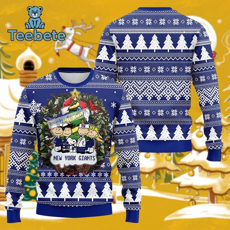New York Giants Snoopy Christmas Ugly Sweater Cheap Mens
