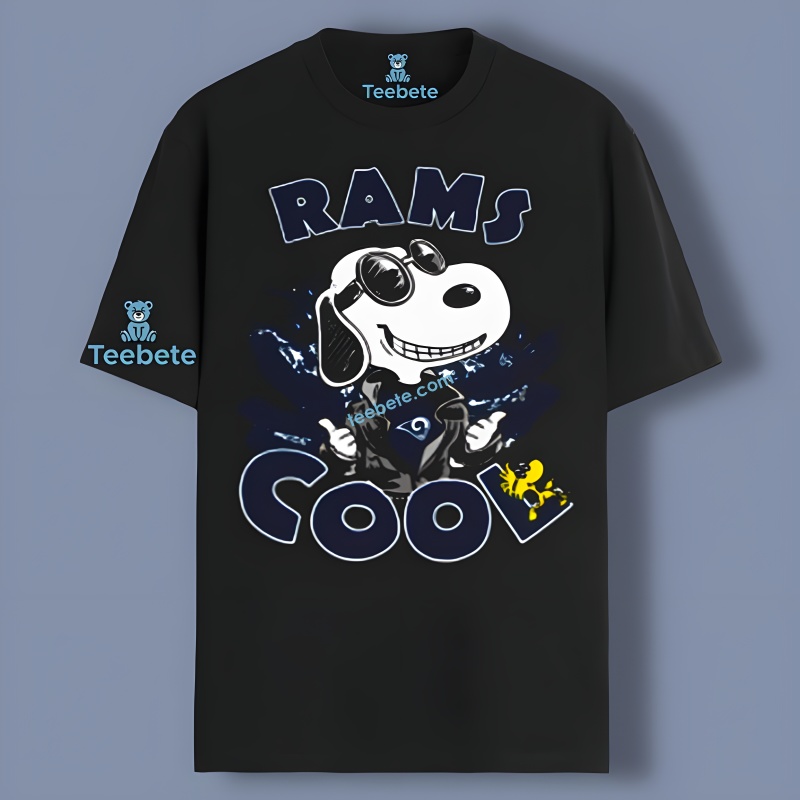 Peanuts Los Angeles Rams Joe Cool Snoopy Woodstock Men Shirt