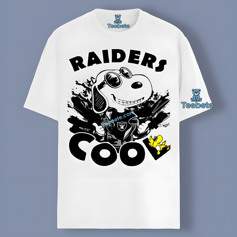 Peanuts Oakland Raiders Team Joe Cool Snoopy Woodstock Unisex Shirt