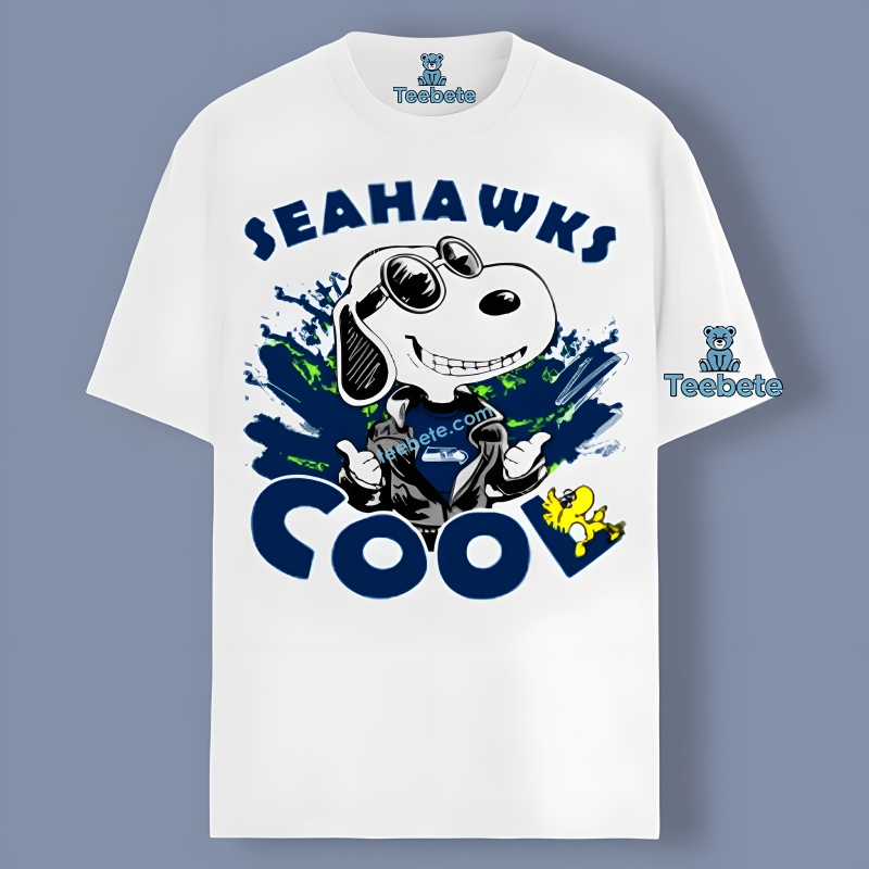 Peanuts Seattle Seahawks Joe Cool Snoopy Woodstock Shirt