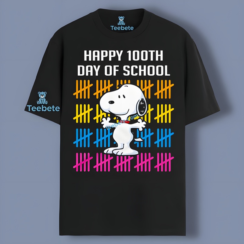 Peanuts Snoopy Happy 100Th Day Of School Classic T Shirt