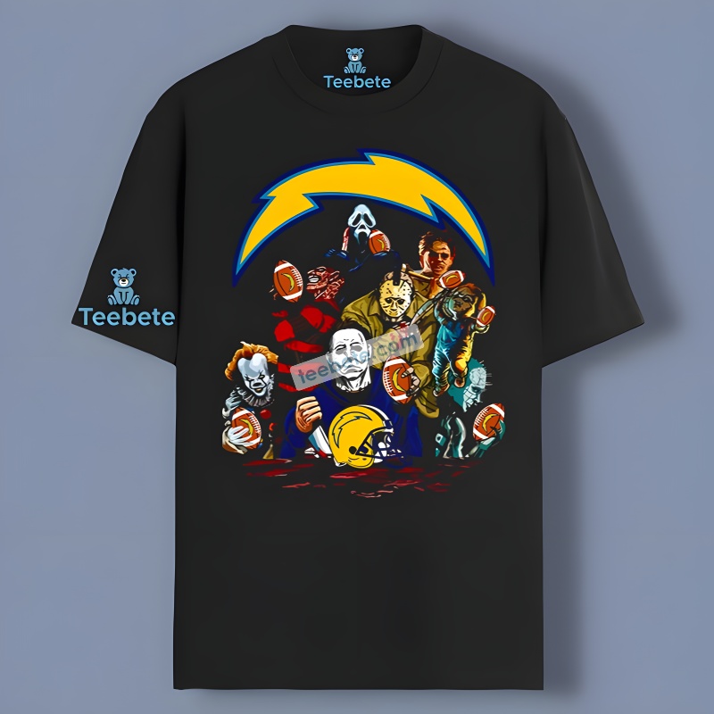 Pennywise Michael Myers Jason Los Angeles Chargers Cotton Shirt