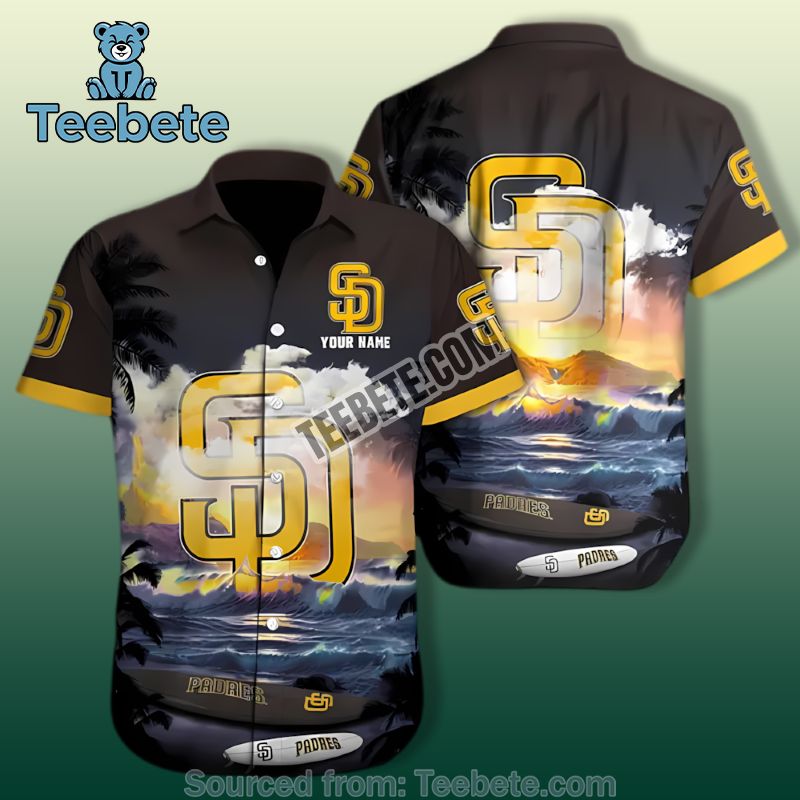 San Diego Padres 4Th Of July Red Retro Hawaiian Shirts
