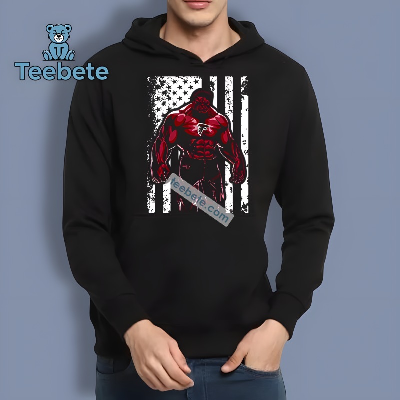 Red Hulk And Atlanta Falcons Vintage Hoodie Red Hulk And Atlanta Falcons Vintage Hoodie