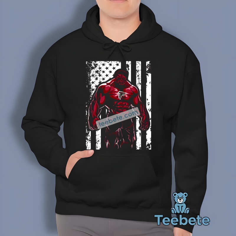 Red Hulk And Atlanta Falcons Vintage Long Sleeve Red Hulk And Atlanta Falcons Vintage Long Sleeve